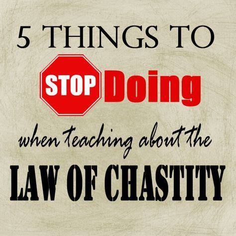 commentary for rs lesson keeping the law of chastity Reader