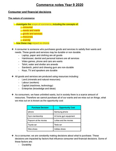 commerce test year 9 revision Kindle Editon