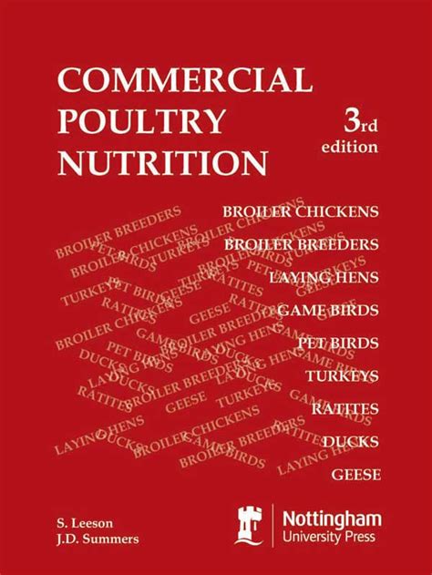 commercial poultry nutrition 3rd edition Epub
