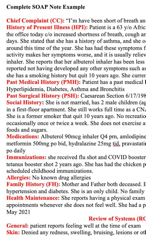 common cold soap note Kindle Editon