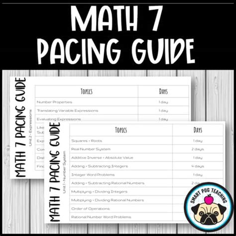 common core 7th grade math pacing guide Doc
