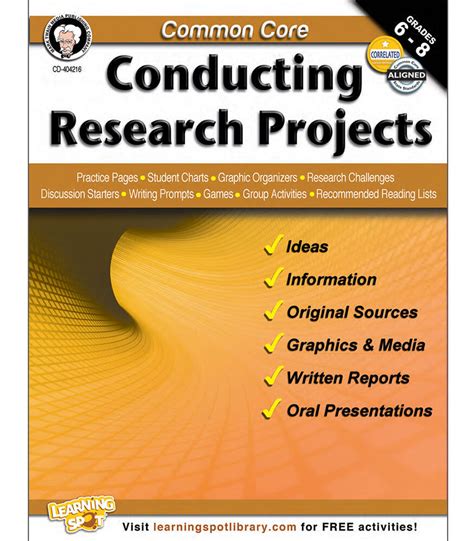 common core conducting research projects Reader