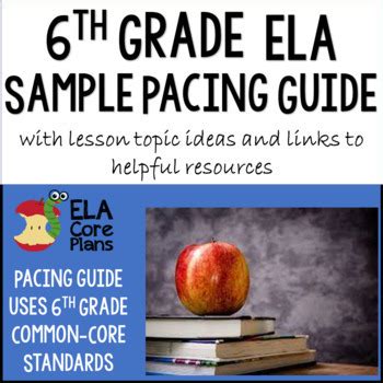 common core ela pacing guide 6th grade Reader