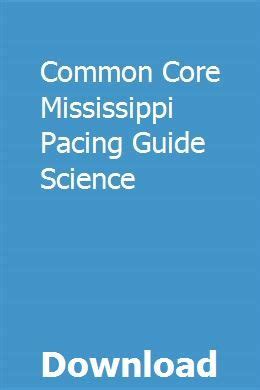 common core pacing guide for mississippi Ebook Doc