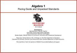 common core standards algebra 1 pacing guide Reader
