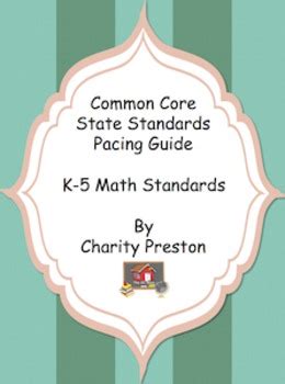 common core state standards pacing guides Epub