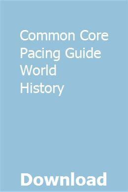 common core world history pacing guide Epub