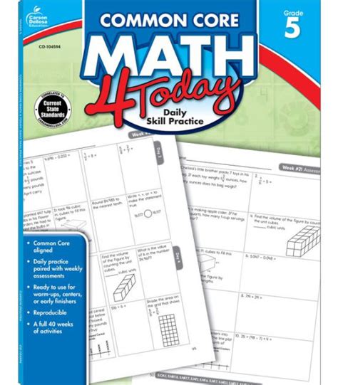 common-core-math-4-today-grade-5-daily-skill-practice Ebook Doc
