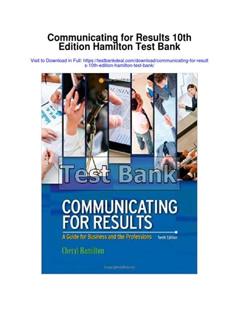 communicating for results 10th edition pdf Epub