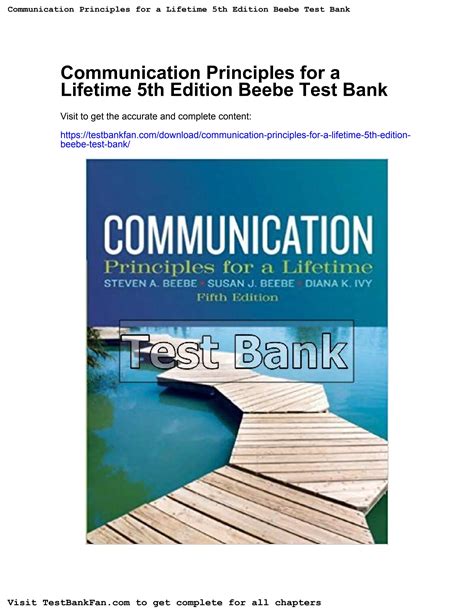 communication principles of a lifetime 5th edition pdf free PDF