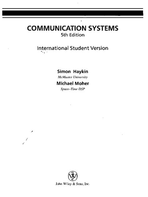 communication systems 5th ed international student a pdf Reader