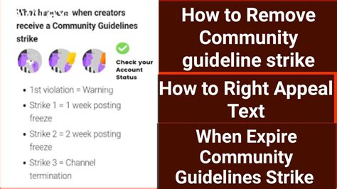 community guidelines strike 30 Epub
