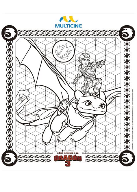 como entrenar a tu dragon libro de colorear y actividades como entrenar a tu dragon PDF