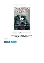 como llego la noche memorias tiempo de memoria spanish edition Kindle Editon