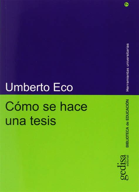 como se hace una tesis herramientas universitarias spanish edition Epub