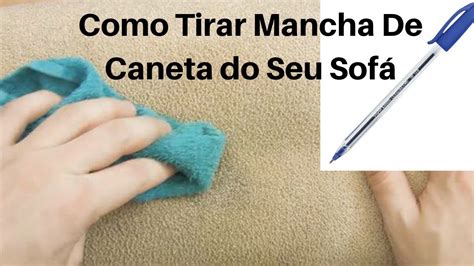 como tirar mancha de caneta no sofá