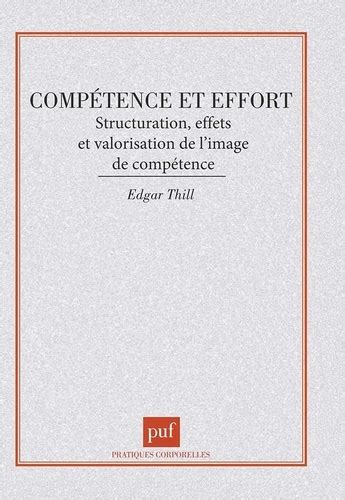 comp tence effort structuration valorisation comp tence ebook PDF