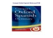 compact oxford spanish dictionary Kindle Editon