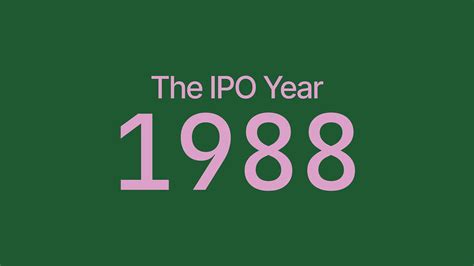 companies that had their ipo in 1988