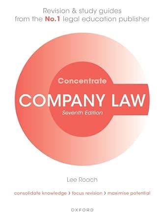 company law concentrate company law concentrate Kindle Editon