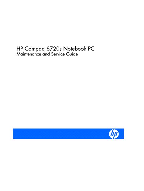 compaq 6720s service manual pdf Doc