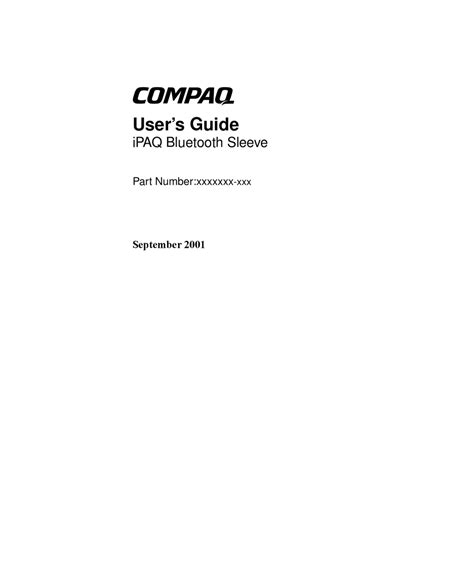 compaq ipaq user manual Epub