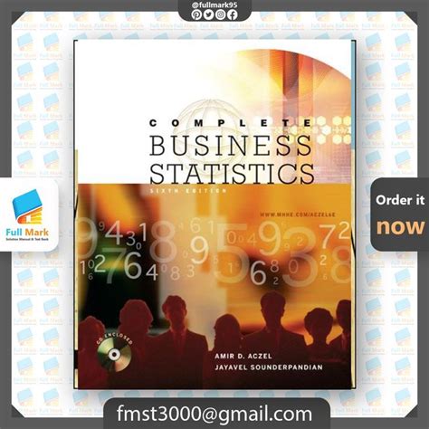 complete business statistics 6th international edition Epub