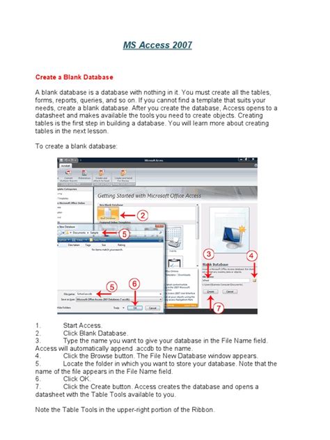 complete ms access 2007 tutorial pdf free download Reader