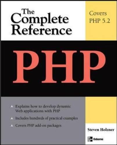 complete reference php steven holzner pdf free download PDF