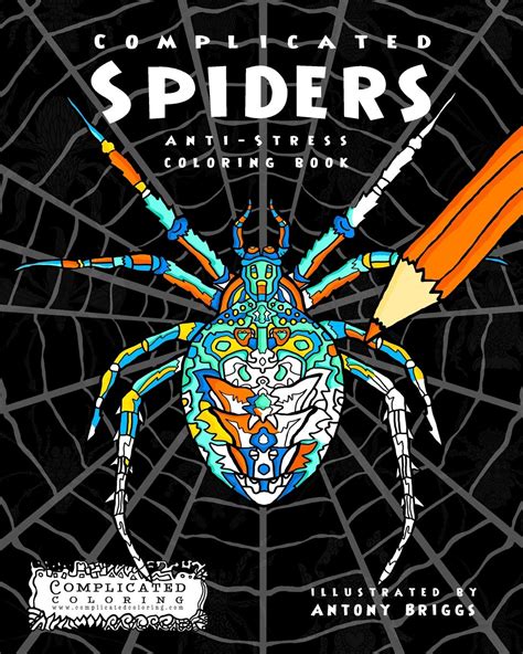 complicated spiders anti stress coloring book complicated coloring Epub