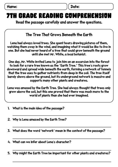 comprehension packets 7th grade Epub