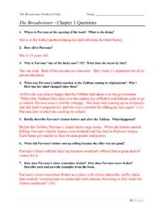 comprehension questions for the breadwinner with answers Epub
