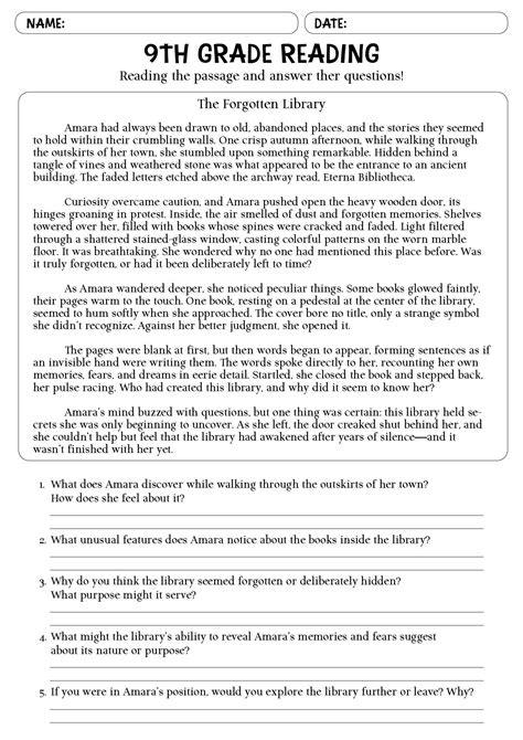 comprehension tests 9th grade Kindle Editon