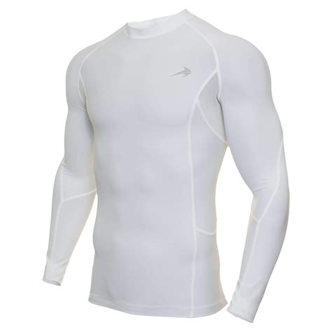 compression shirt long sleeve white