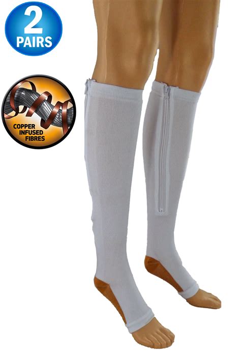 compression stockings with zippers