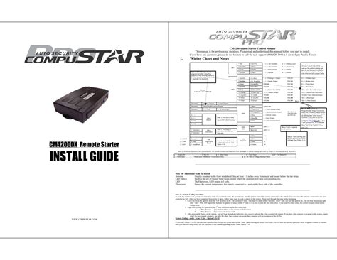 compustar remote starter installation manual PDF