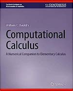 computational calculus mathematics of our time pdf book PDF