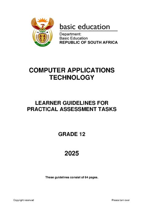 computer applications technology examination guidelines grade 12 Epub