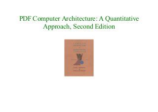 computer architecture a quantitative approach 2nd edition Kindle Editon