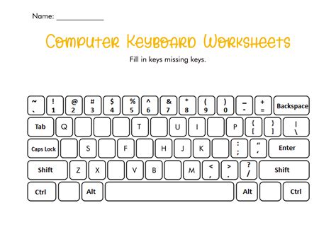 computer keyboard worksheets for kids Epub