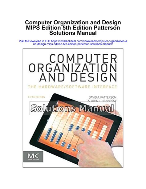 computer organization and design patterson solution manual Doc