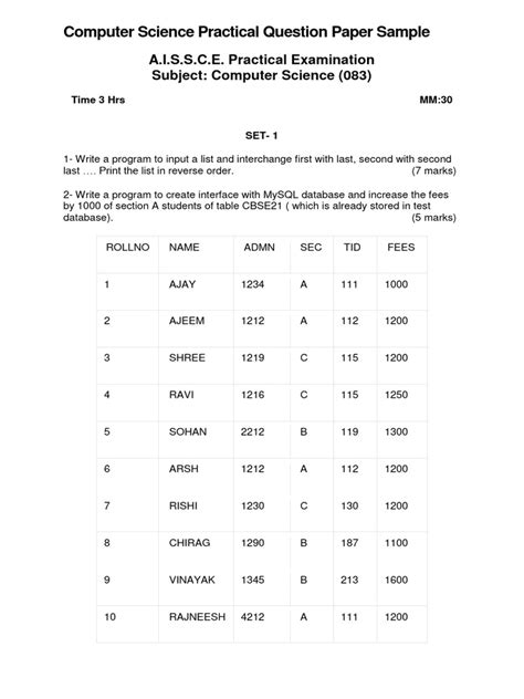 computer practical 2013 question paper bsc Kindle Editon