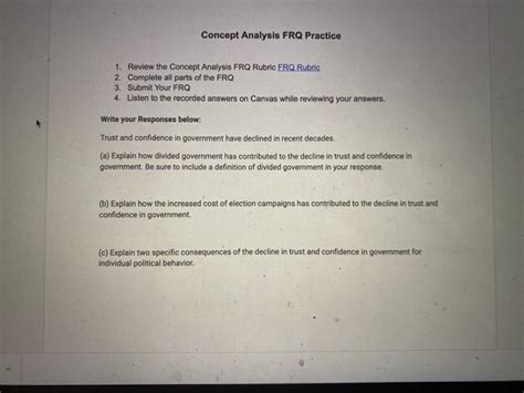 concept analysis frq