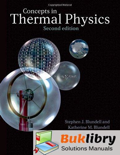 concept in thermal physics solution manual blundell Ebook Kindle Editon