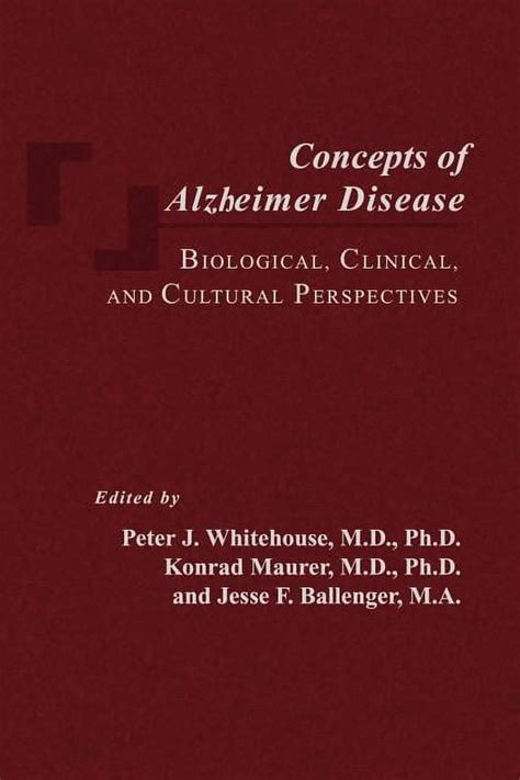 concepts of alzheimer disease biological clinical and cultural perspectives PDF