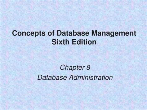 concepts of database management 6th edition chapter 3 answers Ebook Reader
