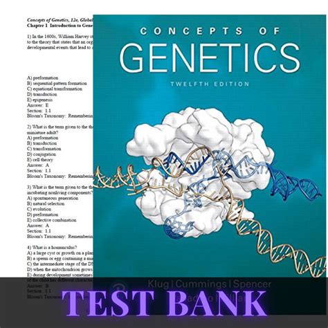 concepts of genetics test bank klug Ebook Epub
