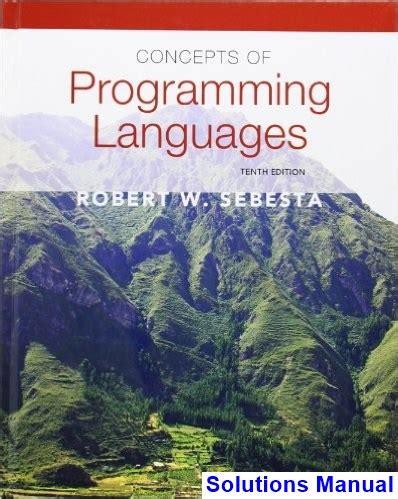 concepts of programming languages 10th edition  solution manual pdf Epub