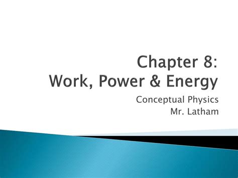 conceptual physics chapter 8 energy Reader