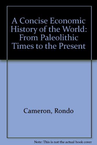 concise economic history world paleolithic Ebook Epub